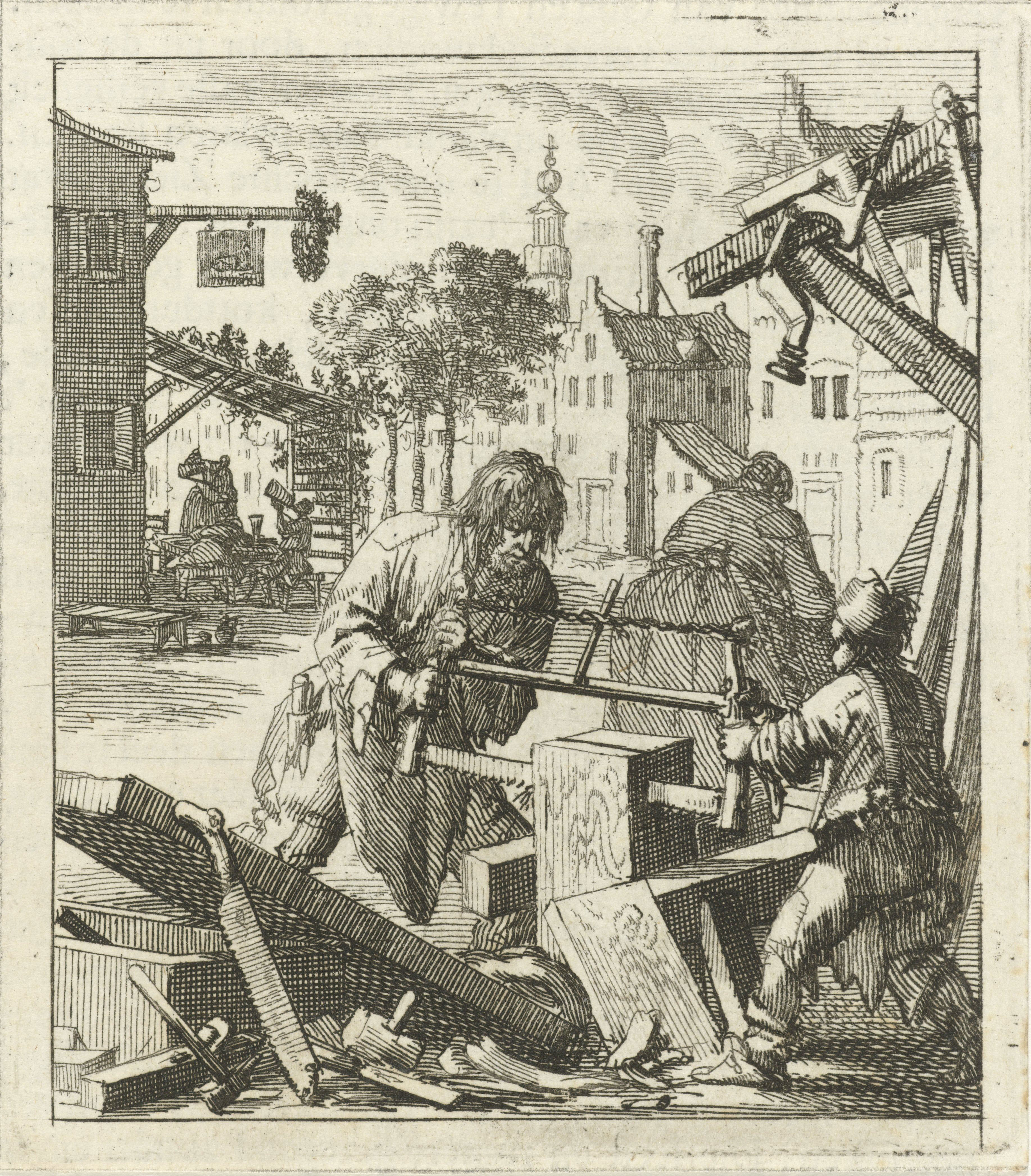 Illustratie uit: Huygen, Pieter. De beginselen van Gods koninkryk in den mensch uitgedrukt in zinnebeelden. Amsterdam: wed. Arentsz. Pieter (II), 1689, p. 32.