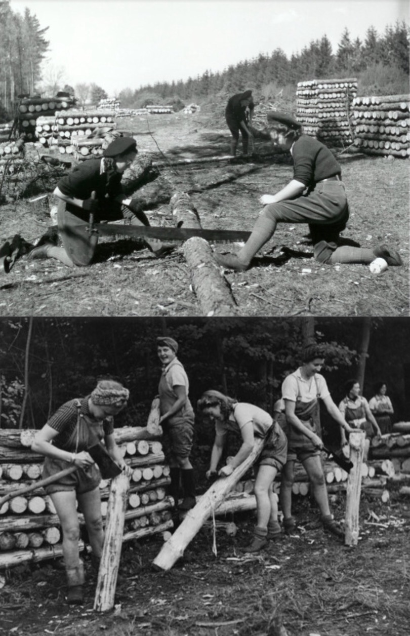 The Lumberjills of World War II.