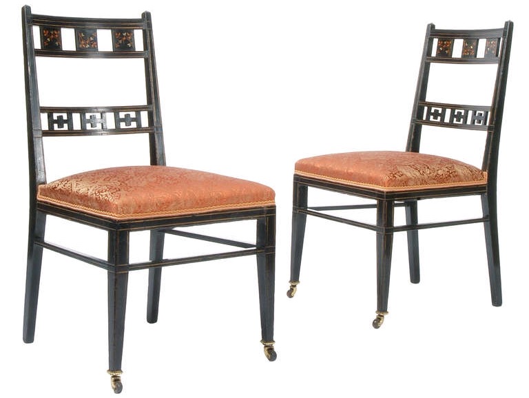 Side chairs, American, 1880-85.