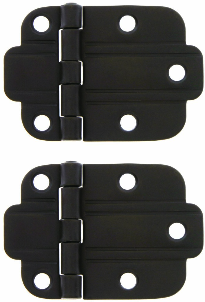 surface mount hinges in an art deco style