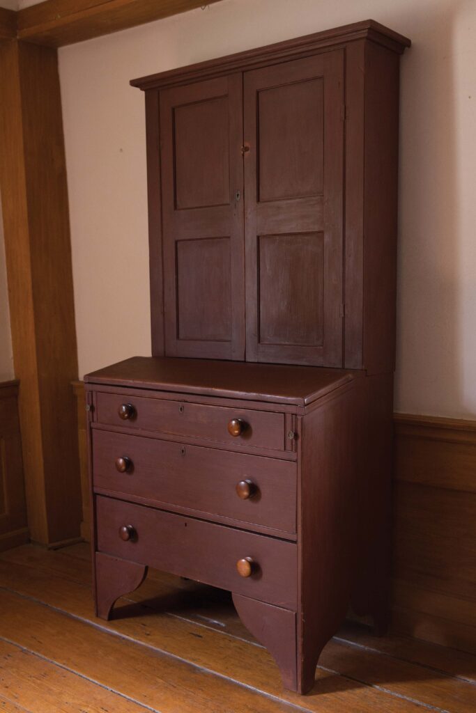 Jonathan Fisher desk and bookcase, closed