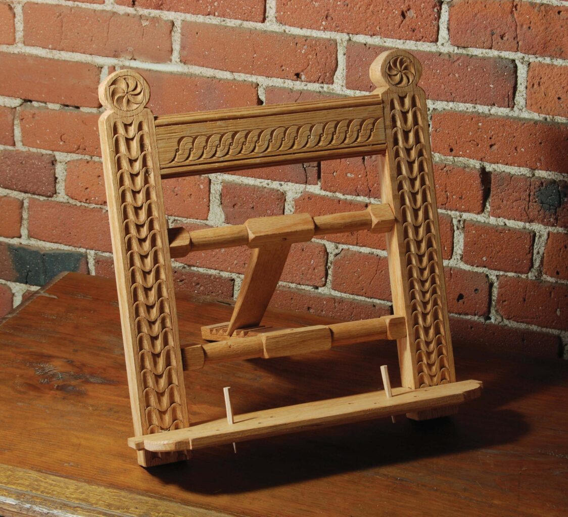 carved bookstand
