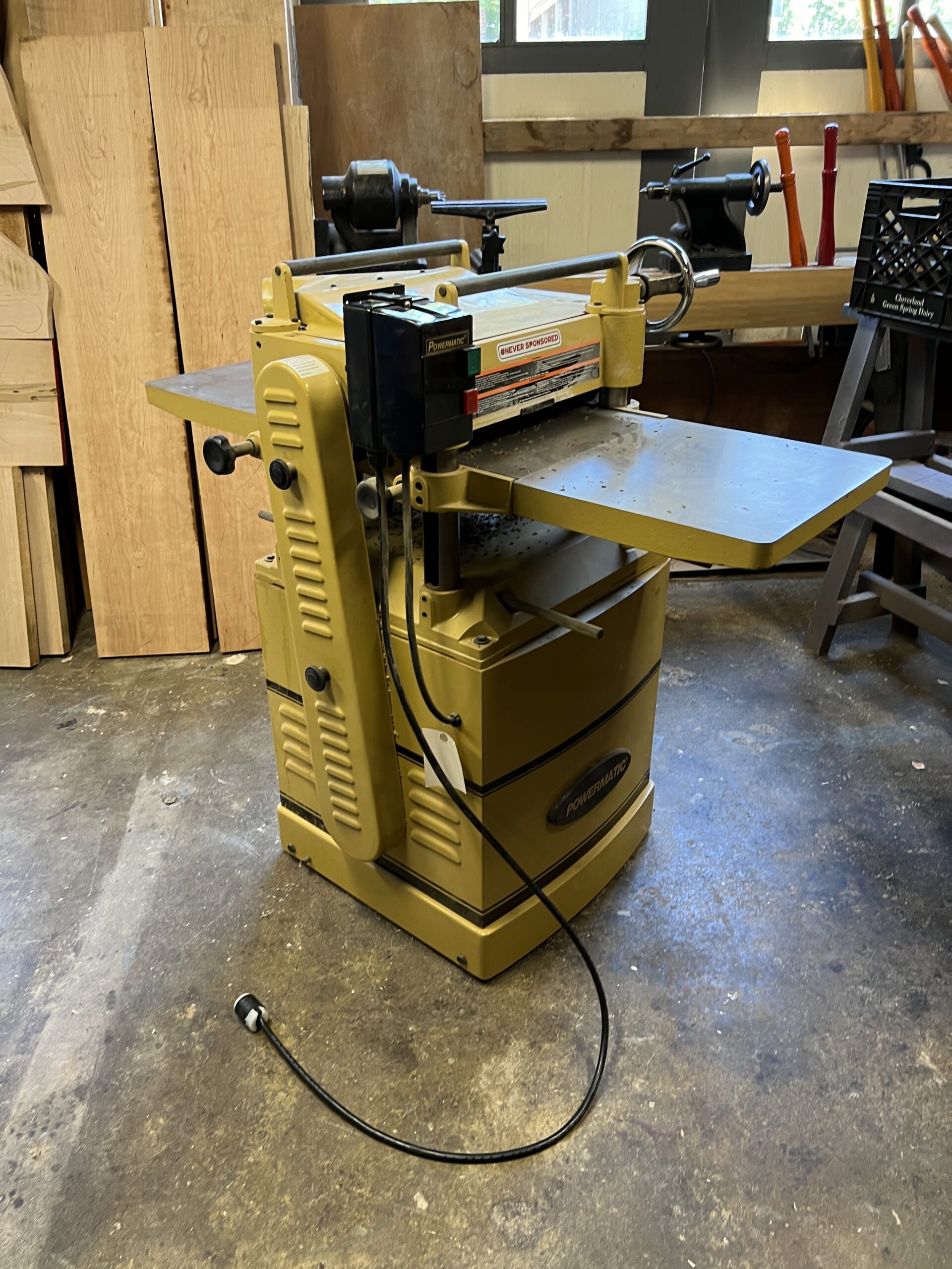 Update Sold 15″ Powermatic Planer w/Shelix Head Lost Art Press