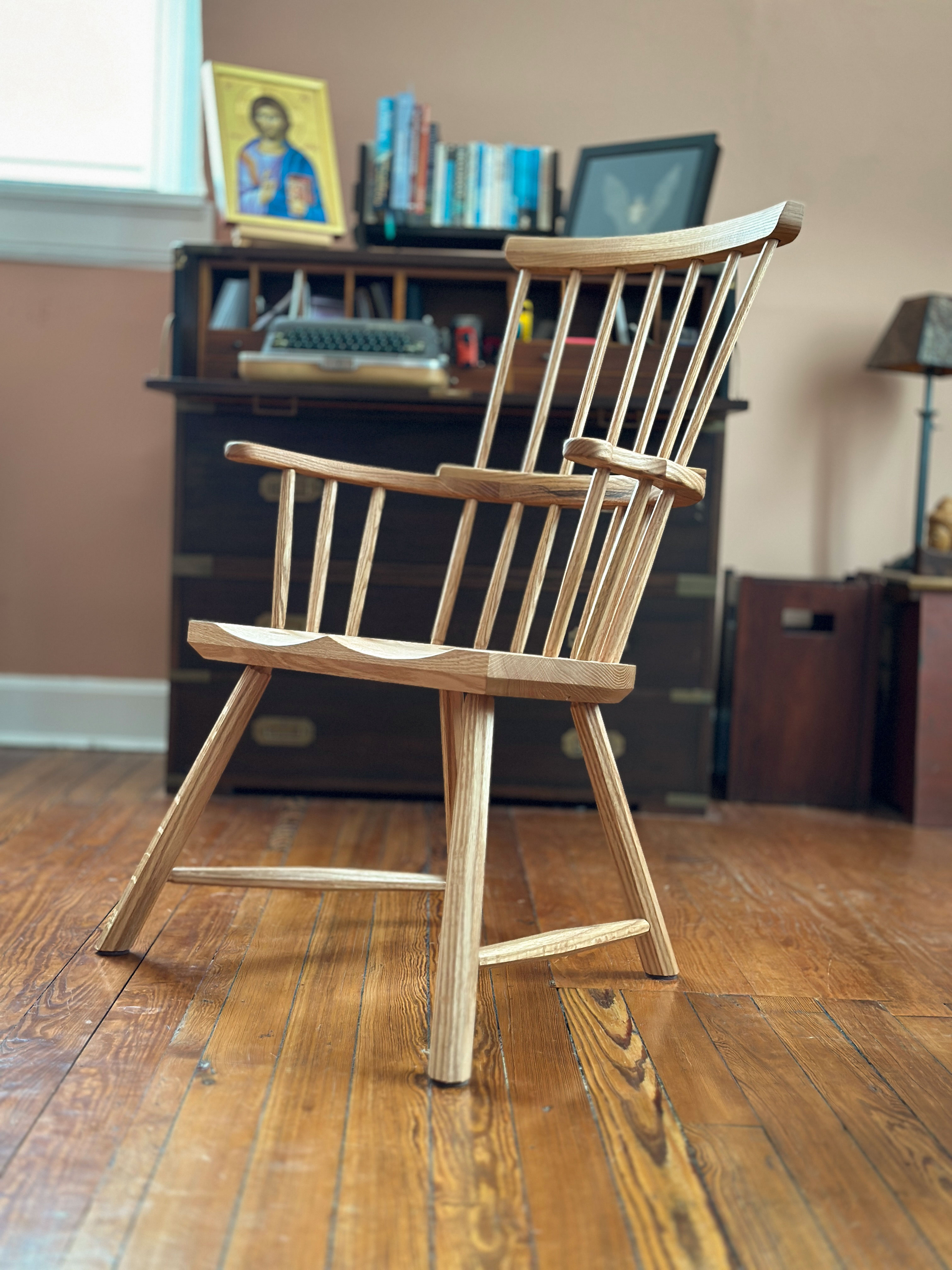 For Sale: Comb-back Chair in Red Oak – Lost Art Press